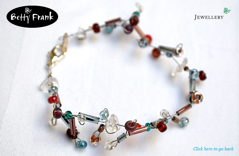 Bethan bead and gem bracelet